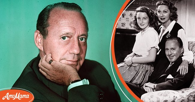 Studio portrait of American actor and comedian Jack Benny (1894-1974) circa 1955 (left), Family portrait of American comedian Jack Benny, his wife, Mary Livingstone, and their teenage daughter Joan Benny, seated together in a living room circa 1945 (right) | Source: Getty Images