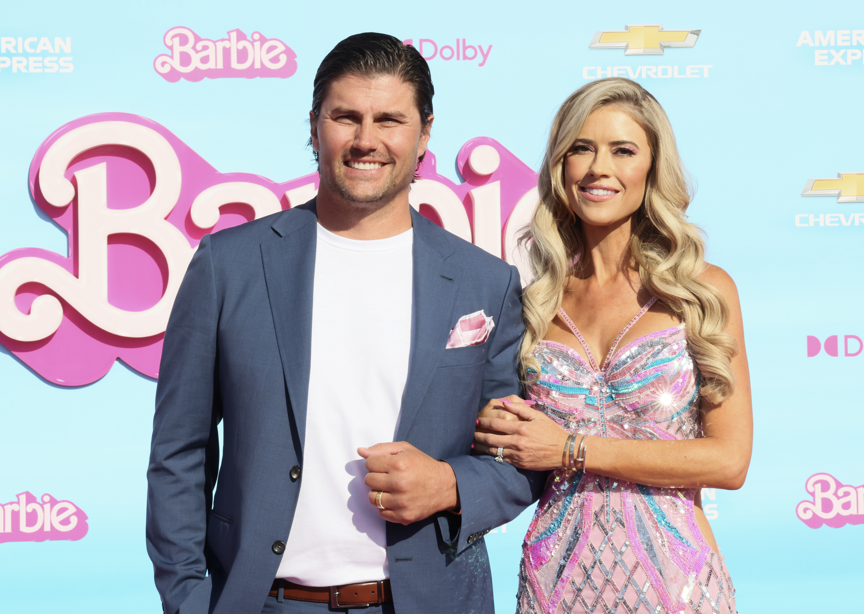 Josh Hall and Christina Haack attend the "Barbie" world premiere in Los Angeles on July 9, 2023 | Source: Getty Images