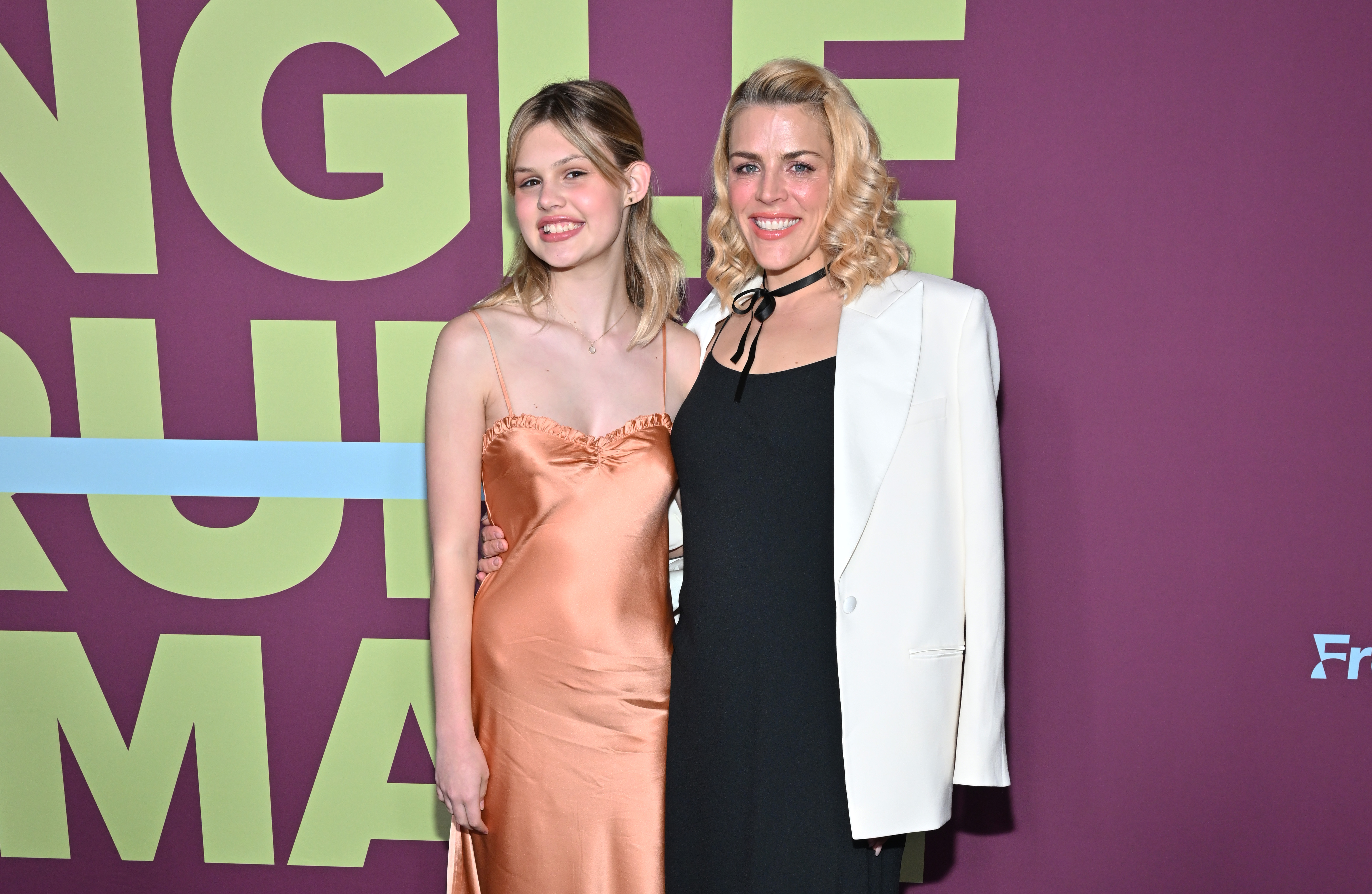 Birdie Leigh Silverstein and Busy Philipps at the season 2 premiere of "Single Drunk Female" on April 11, 2023, in New York City. | Source: Getty Images