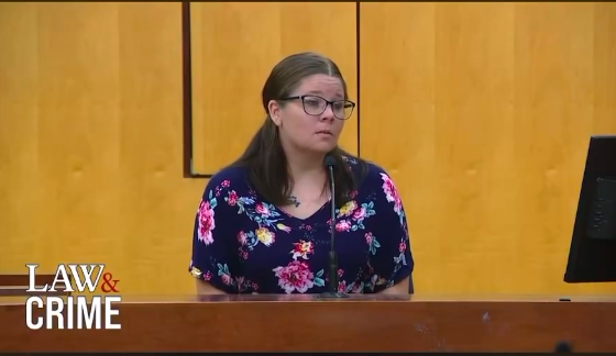 Shauntel Kepner speaking in court during the custody hearing. | Source: X/@imadriienne