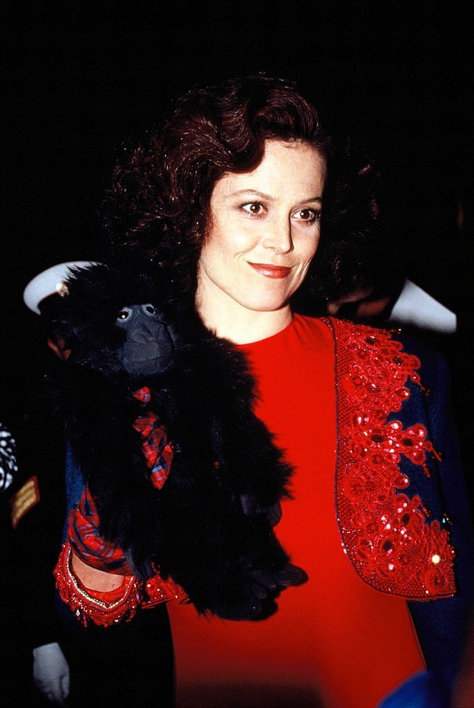  Actress Sigourney Weaver attends the 'Gorillas in the Mist' premiere on January 24, 1989 in London, England | Source: Getty Images
