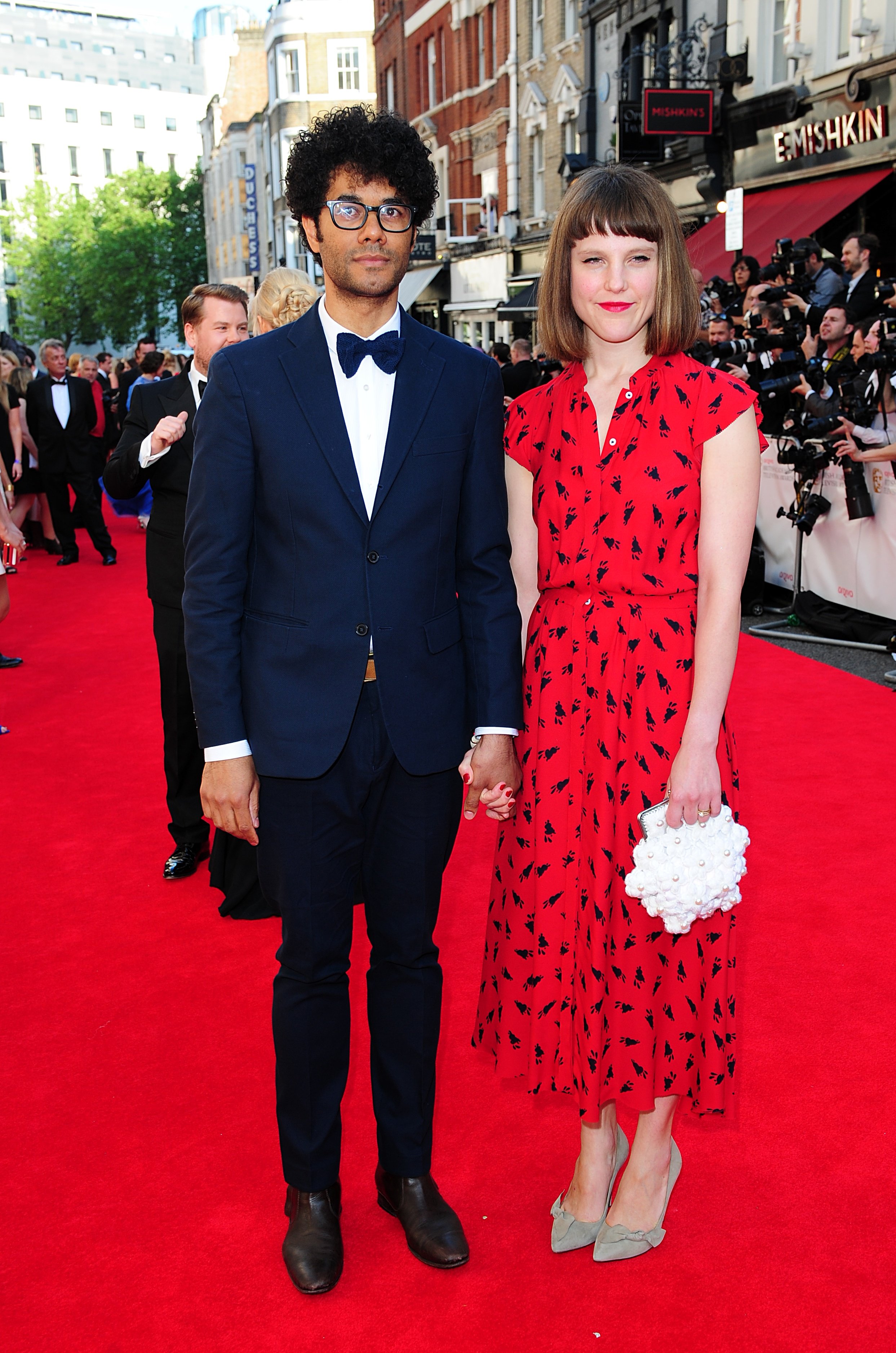 Lydia Fox and Richard Ayoade at the 2014 Arqiva British Academy Television Awards on May 18, 2014, in London | Source: Getty Images