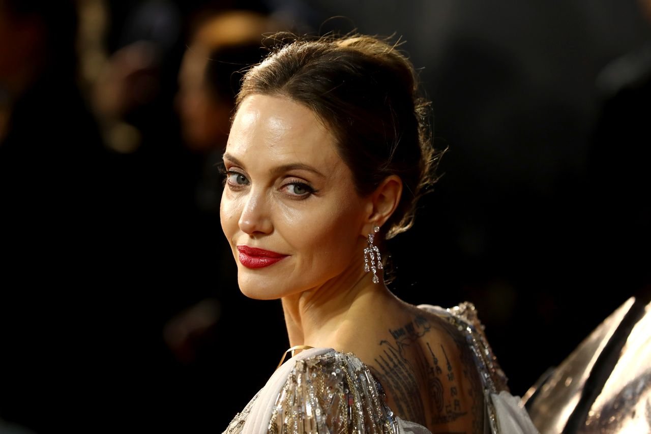 Angelina Jolie attends the European premiere of "Maleficent: Mistress of Evil" at Odeon IMAX Waterloo on October 09, 2019 in London, England. | Source: Getty Images