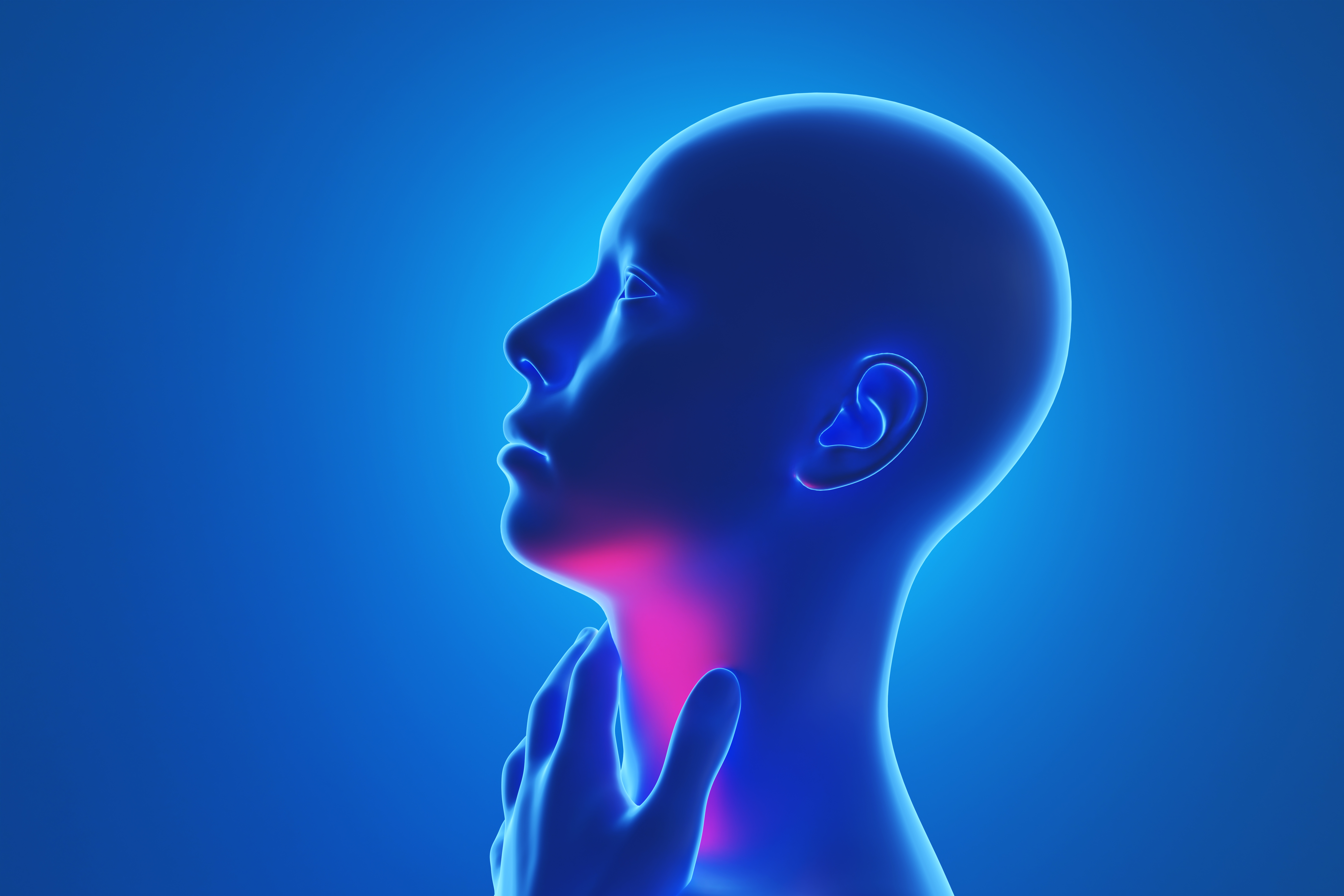 Illustration of the concept of sore throat, cold, flu and laryngitis | Source: Getty images