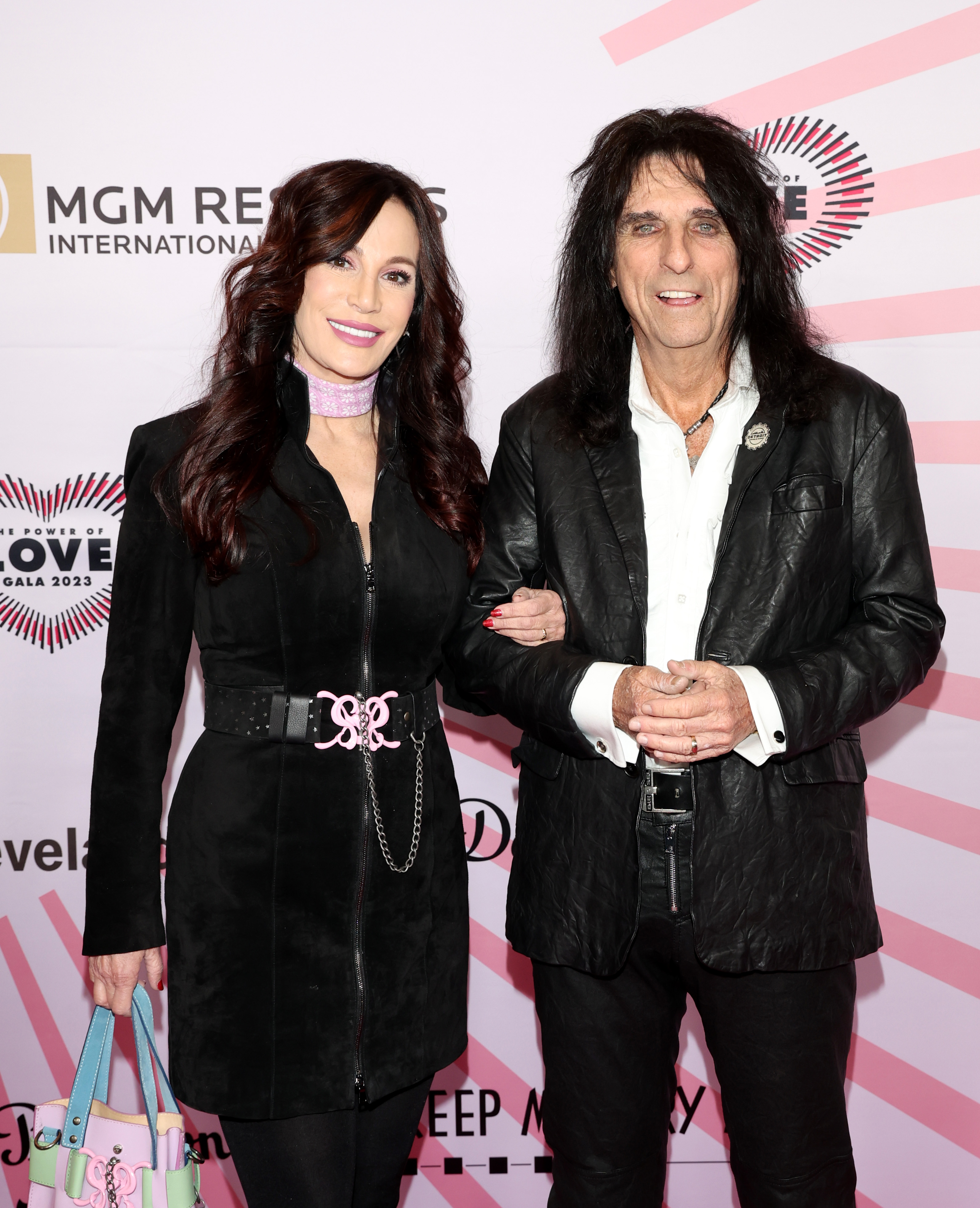 Sheryl Goddard and Alice Cooper attend the 26th annual Keep Memory Alive "Power of Love Gala" benefit for the Cleveland Clinic Lou Ruvo Center for Brain Health at MGM Grand Garden Arena on February 18, 2023, in Las Vegas, Nevada. | Source: Getty Images