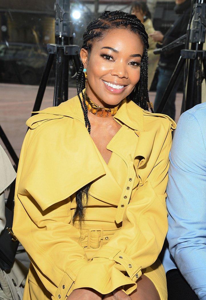 Gabrielle Union attending the Lanvin Menswear Fall/Winter 2020-2021 show as part of Paris Fashion Week in Paris, France in January 2020. I Image: Getty Images.