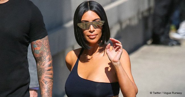Kim Kardashian's latest outfit confused people with it's asymmetric form