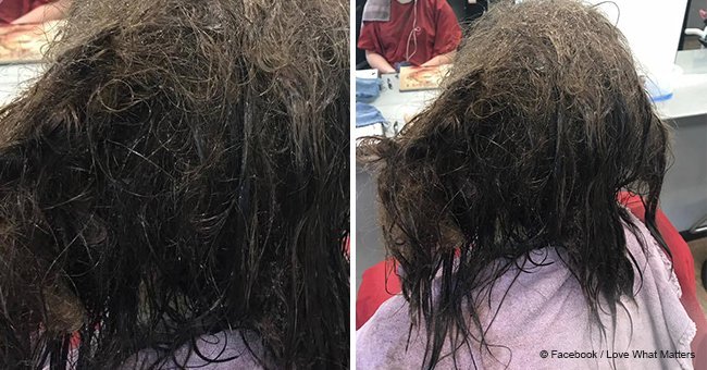 Hairdresser transforms depressed teen's matted hair and she looks unrecognizable