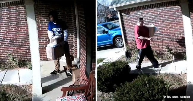 Thief steals packages off man's porch, but homeowner instantly gets packages back