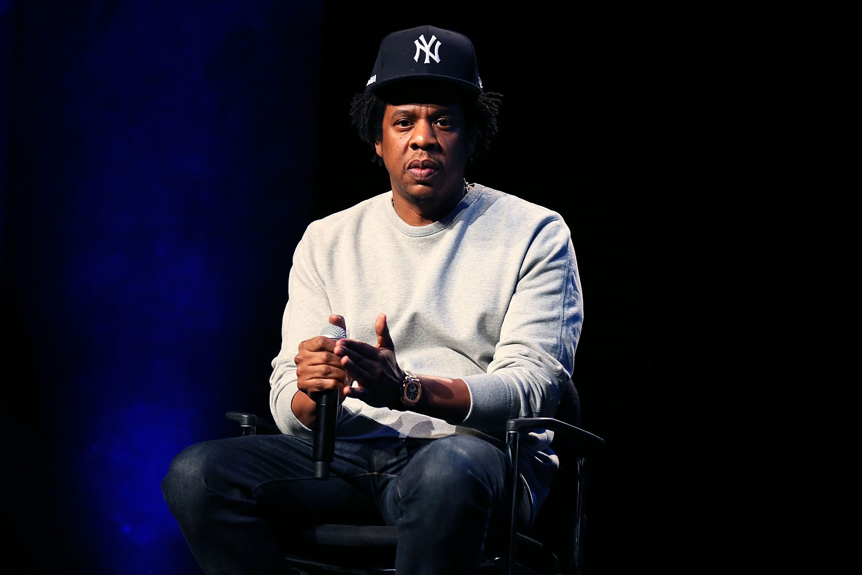 Jay-Z at a speaking engagement | Source: Getty Images/GlobalImagesUkraine