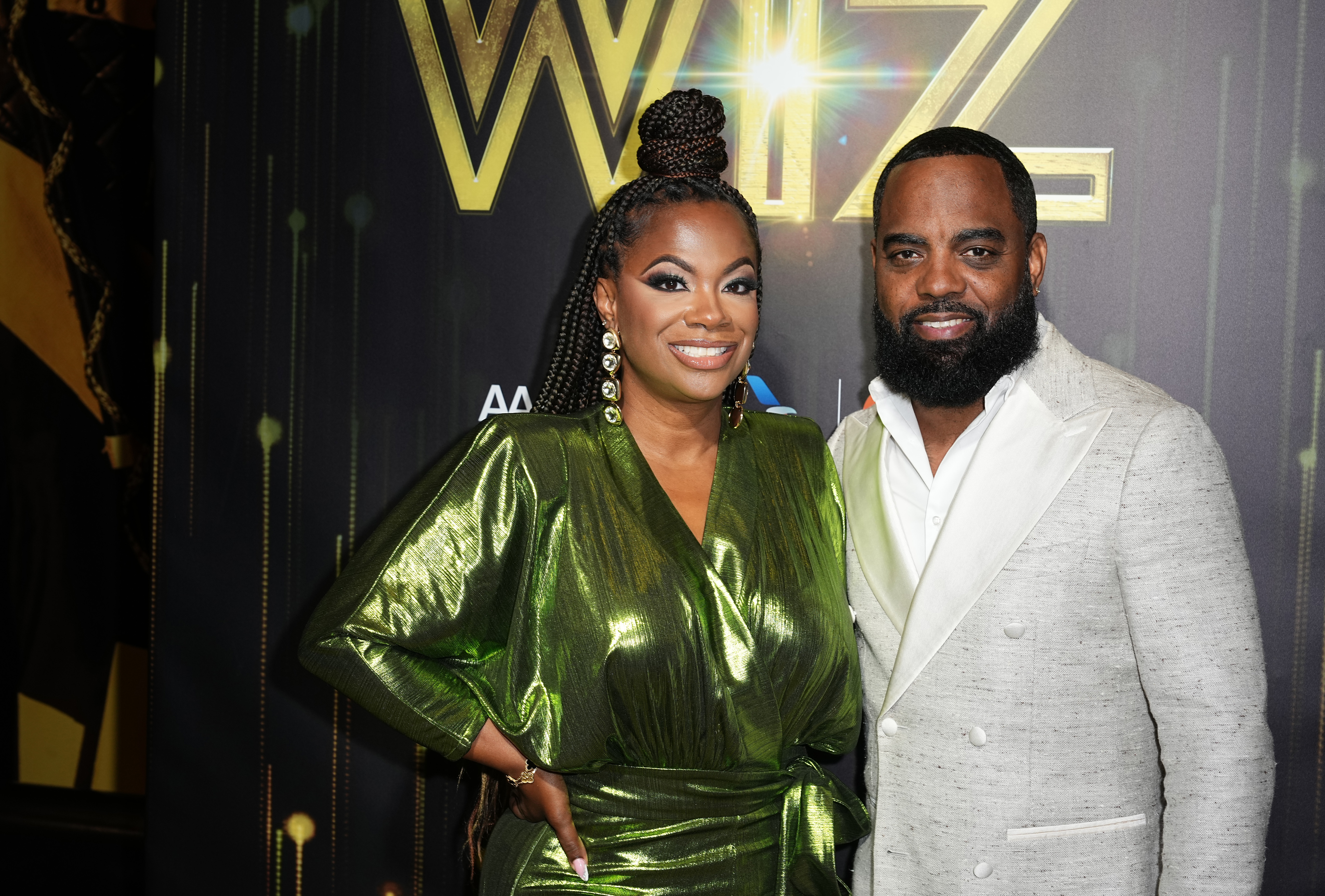 Kandi Burruss and Todd Tucker at the opening night of "The Wiz" held at the Marquis Theater 4 in New York City  on April 17, 2024. | Source: Getty Images