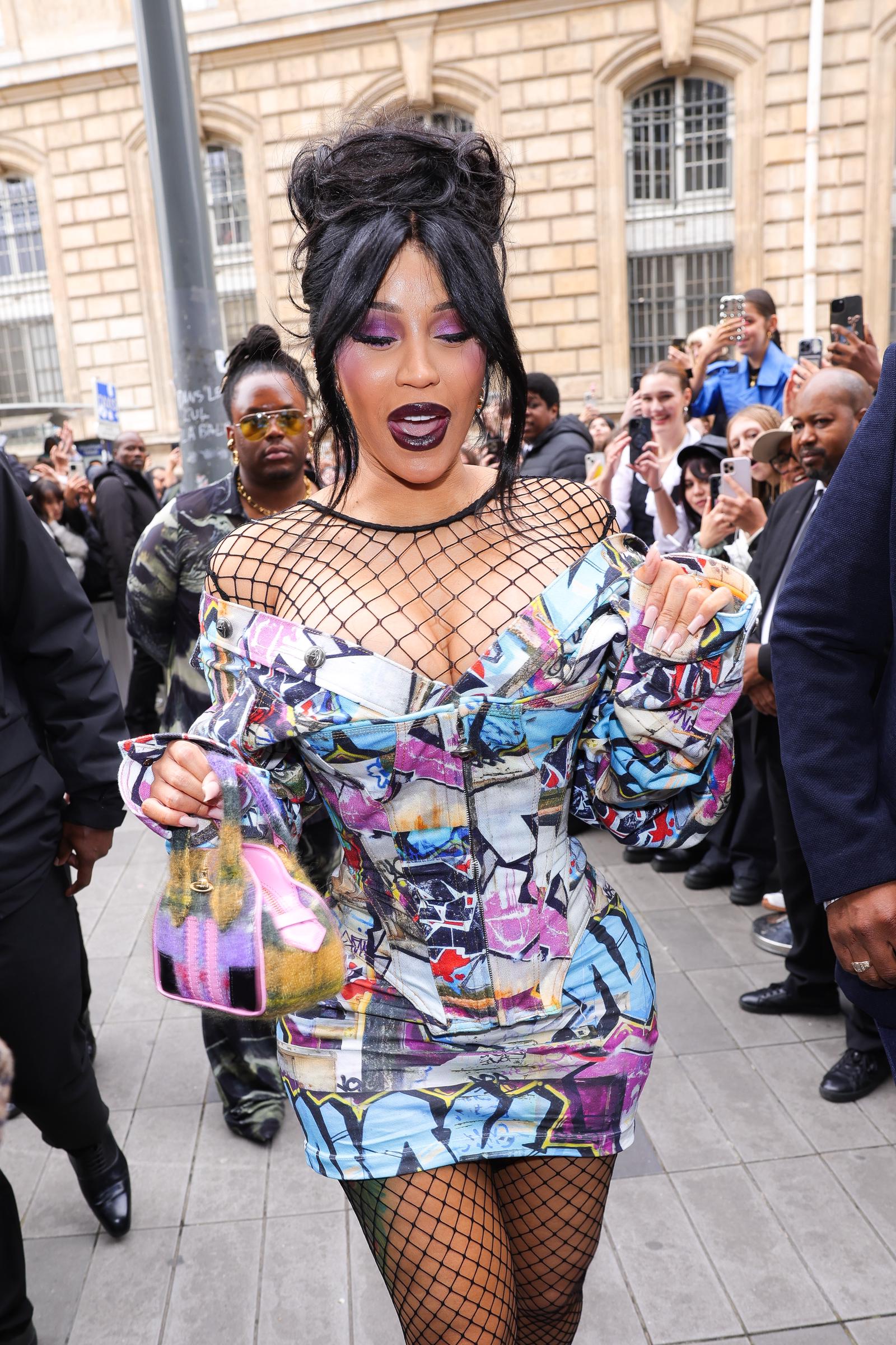 Cardi B attends the Vivienne Westwood Paris Womenswear Spring-Summer 2025 show as part of Paris Fashion Week on September 28, 2024 | Source: Getty Images
