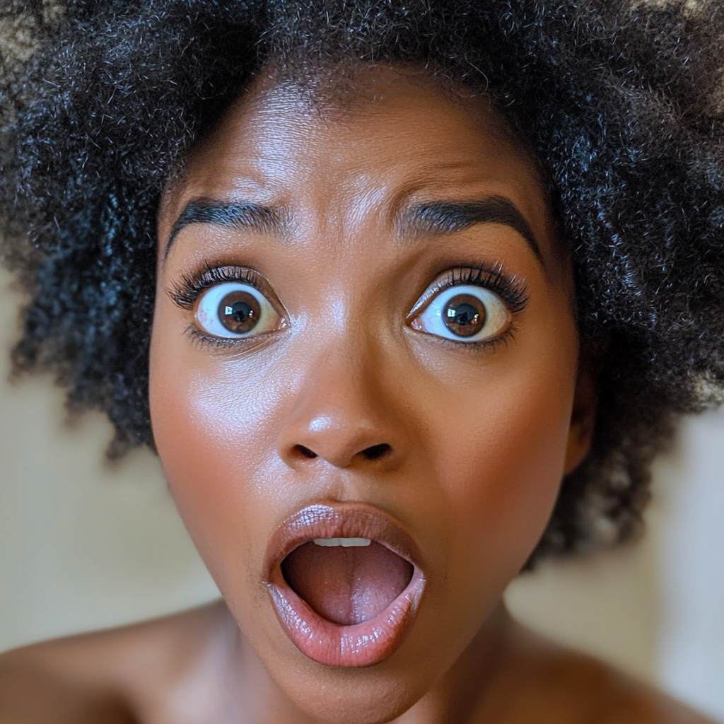 A shocked woman | Source: Midjourney