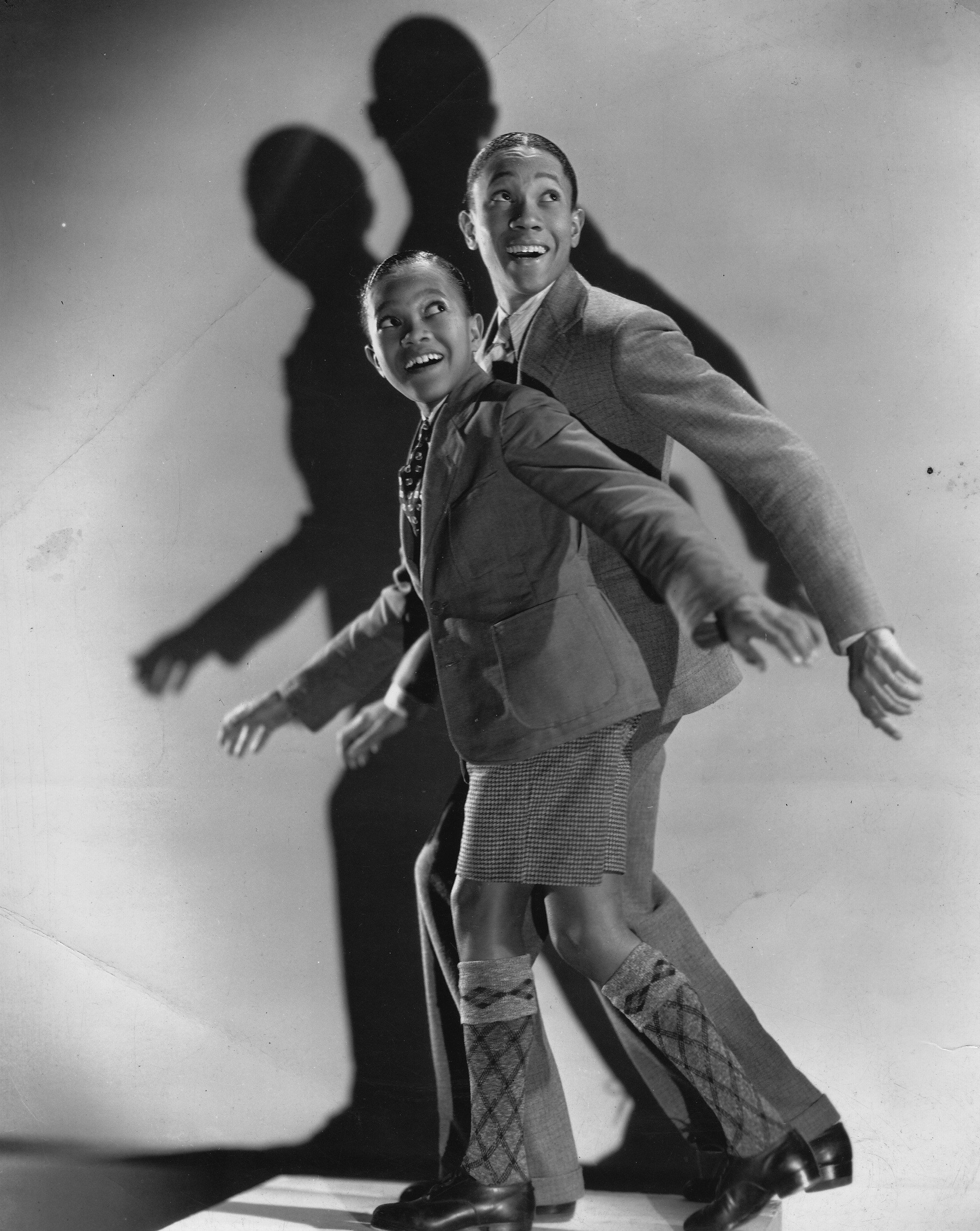 Dancers Harold Nicholas and Fayard Nicholas, The Nicholas Brothers, in a still from the film "Big Broadcast of 1935" | Photo: Getty Images