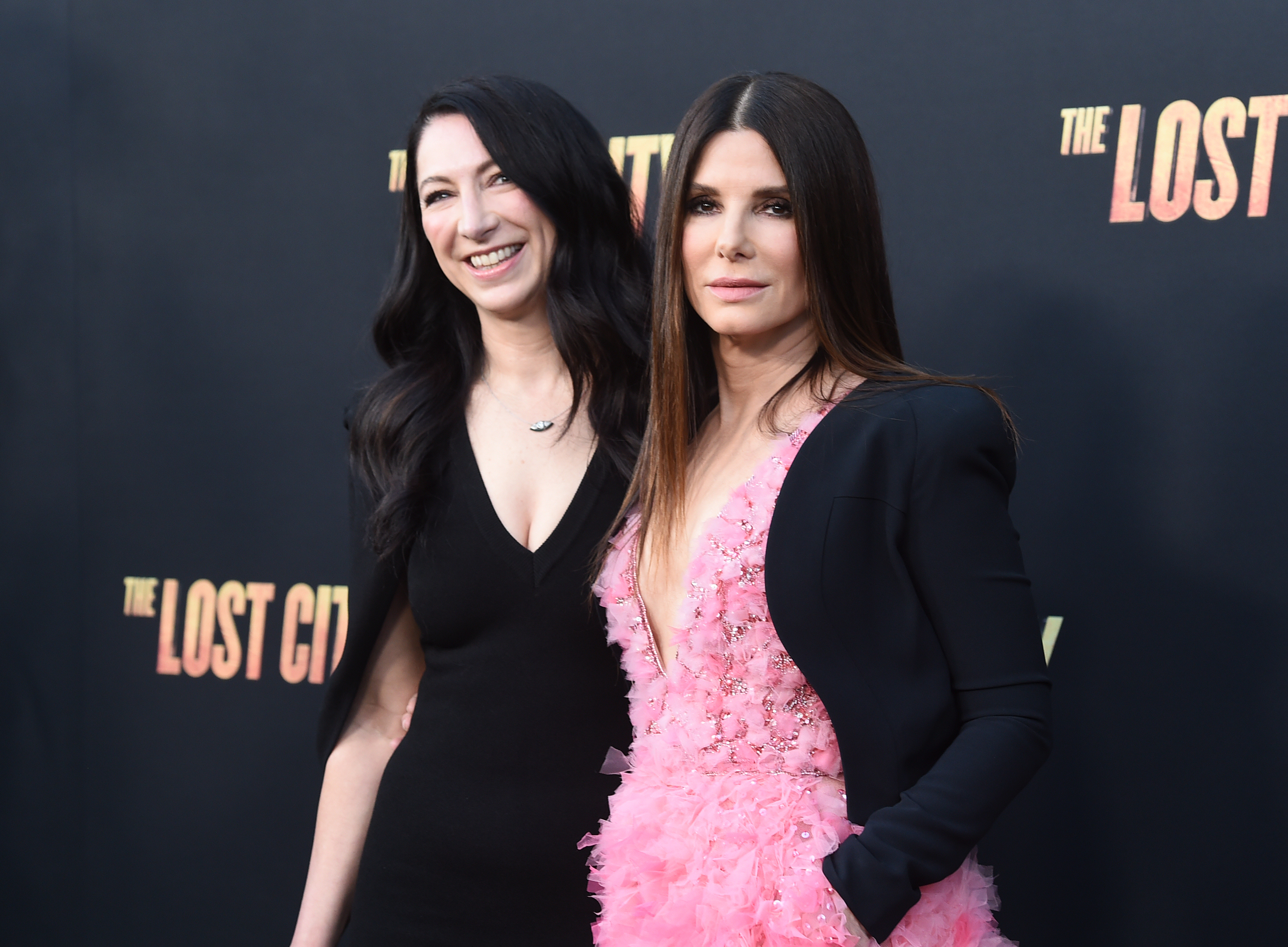 Gesine Bullock-Prado and Sandra Bullock at "The Lost City" premiere on March 21, 2022, in Los Angeles, California | Source: Getty Images