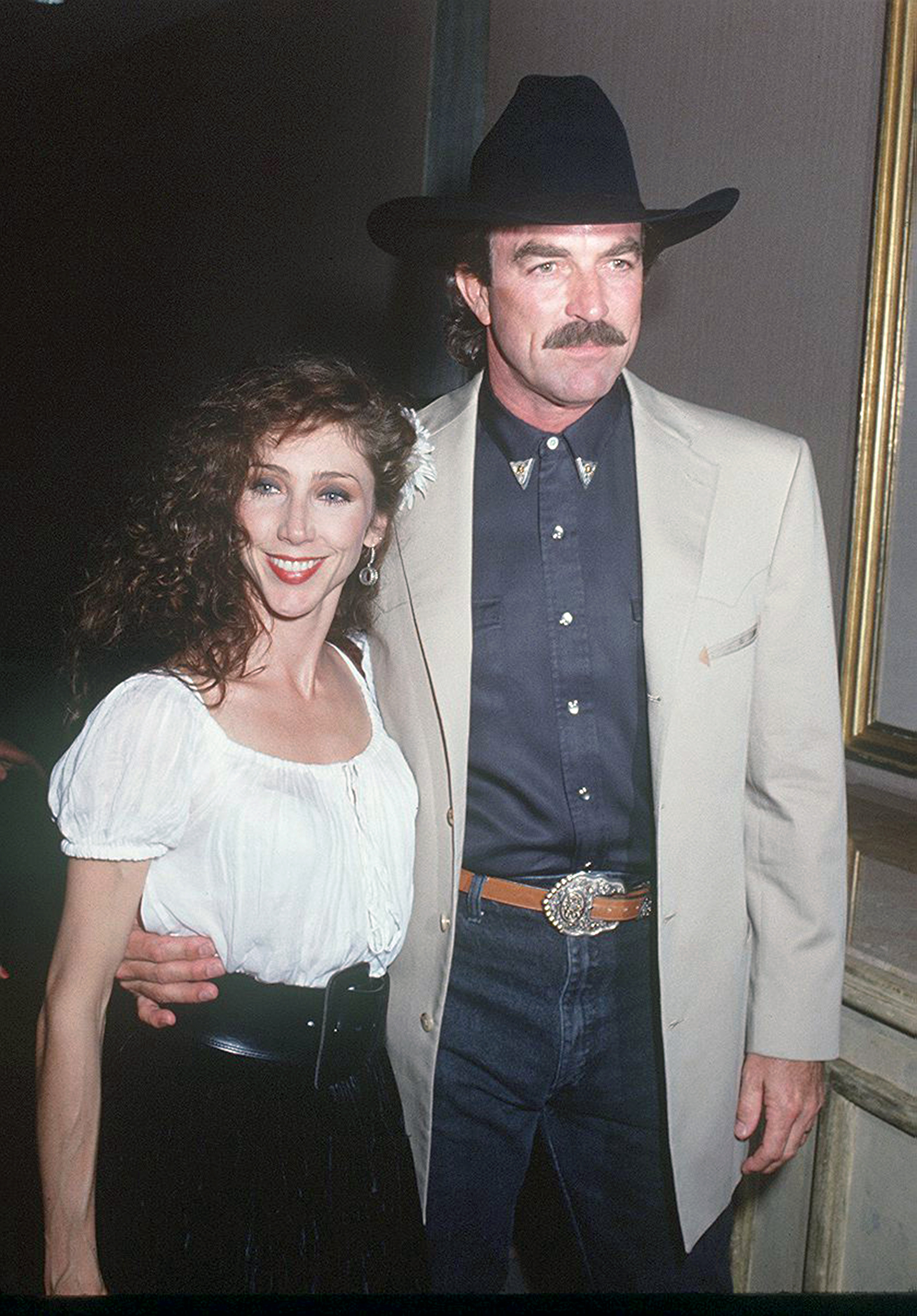 Jillie Joan Mack and Tom Selleck, circa 1992 | Source: Getty Images
