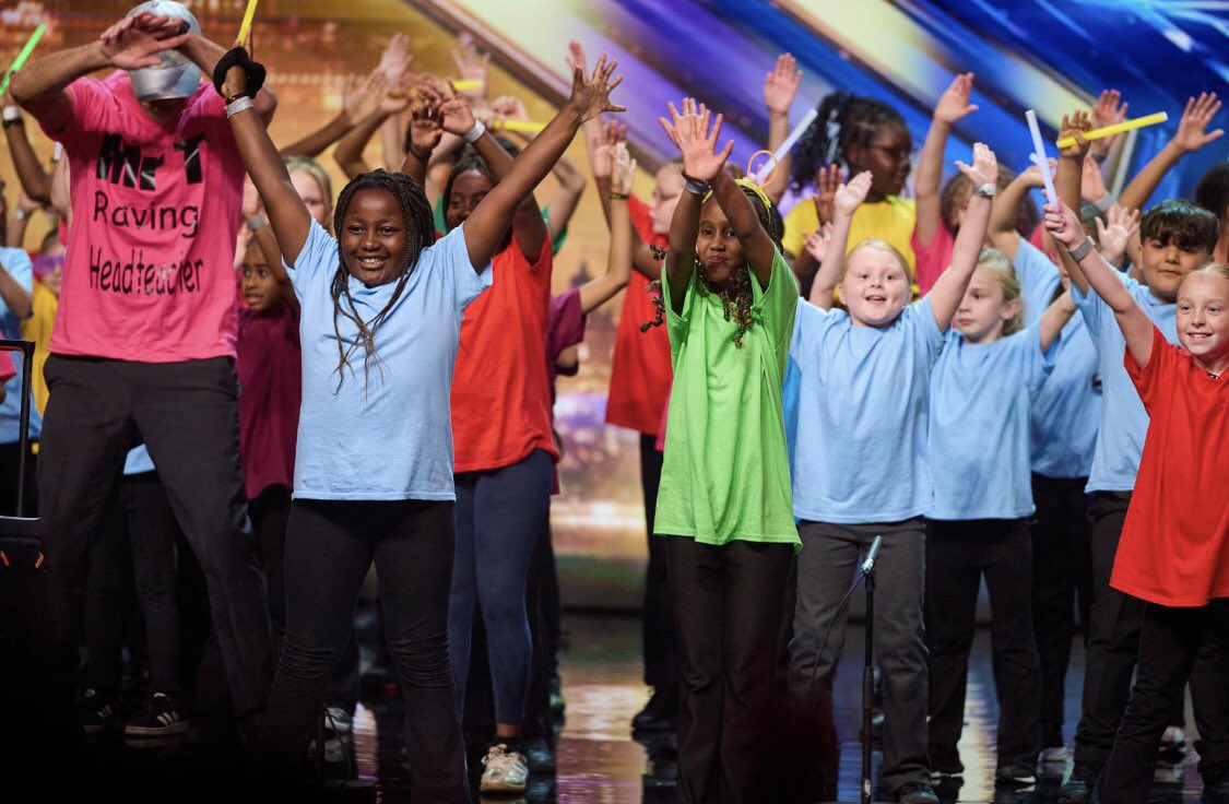 Braunstone Community Primary School during their "Britain's Got Talent" audition on 4 April 2026. | Source: X/braunstone_cps