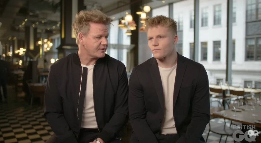 In a more serious moment, Gordon looked towards Jack as they discussed values, work ethic, and growing up in a high-profile household. Jack listened intently, his quiet confidence standing in contrast to the animated delivery Gordon is known for. | Source: YouTube/GQ