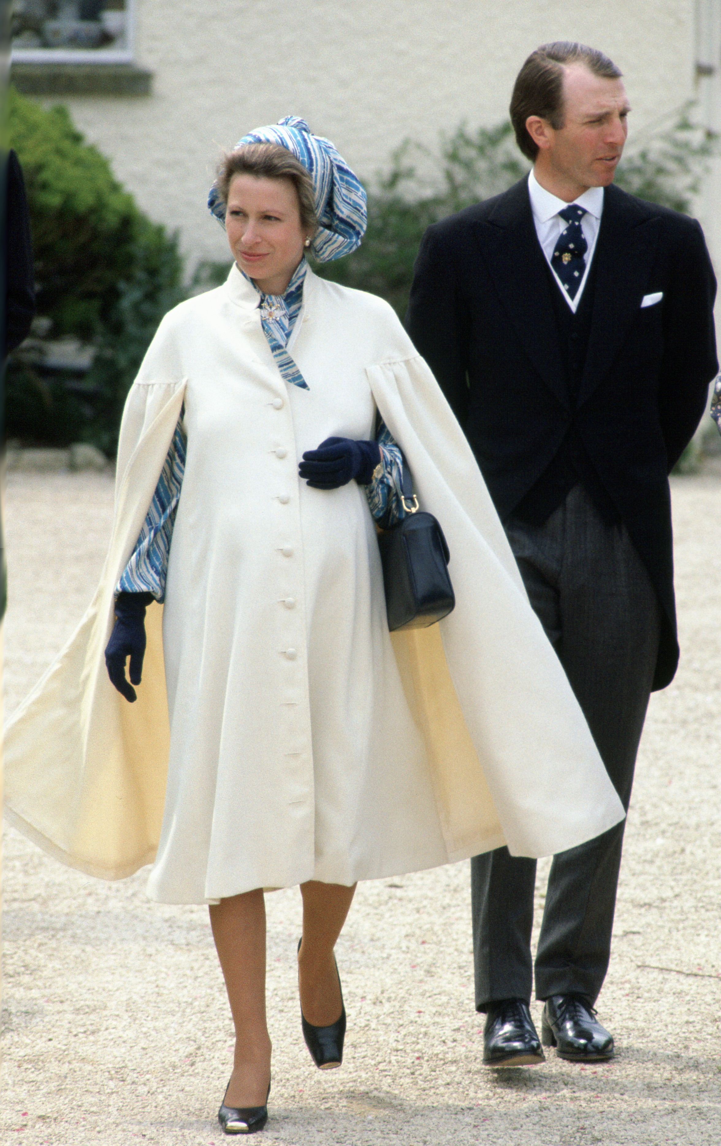 Princess Anne and Mark Phillips attend a wedding together on May 6, 1981, in Great Somerford, England. | Source: Getty Images