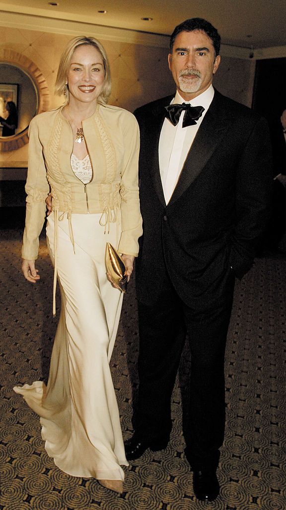  Sharon Stone and Phil Bronstein at the Film Society Awards Night in 2002 in San Francisco | Source: Getty Images