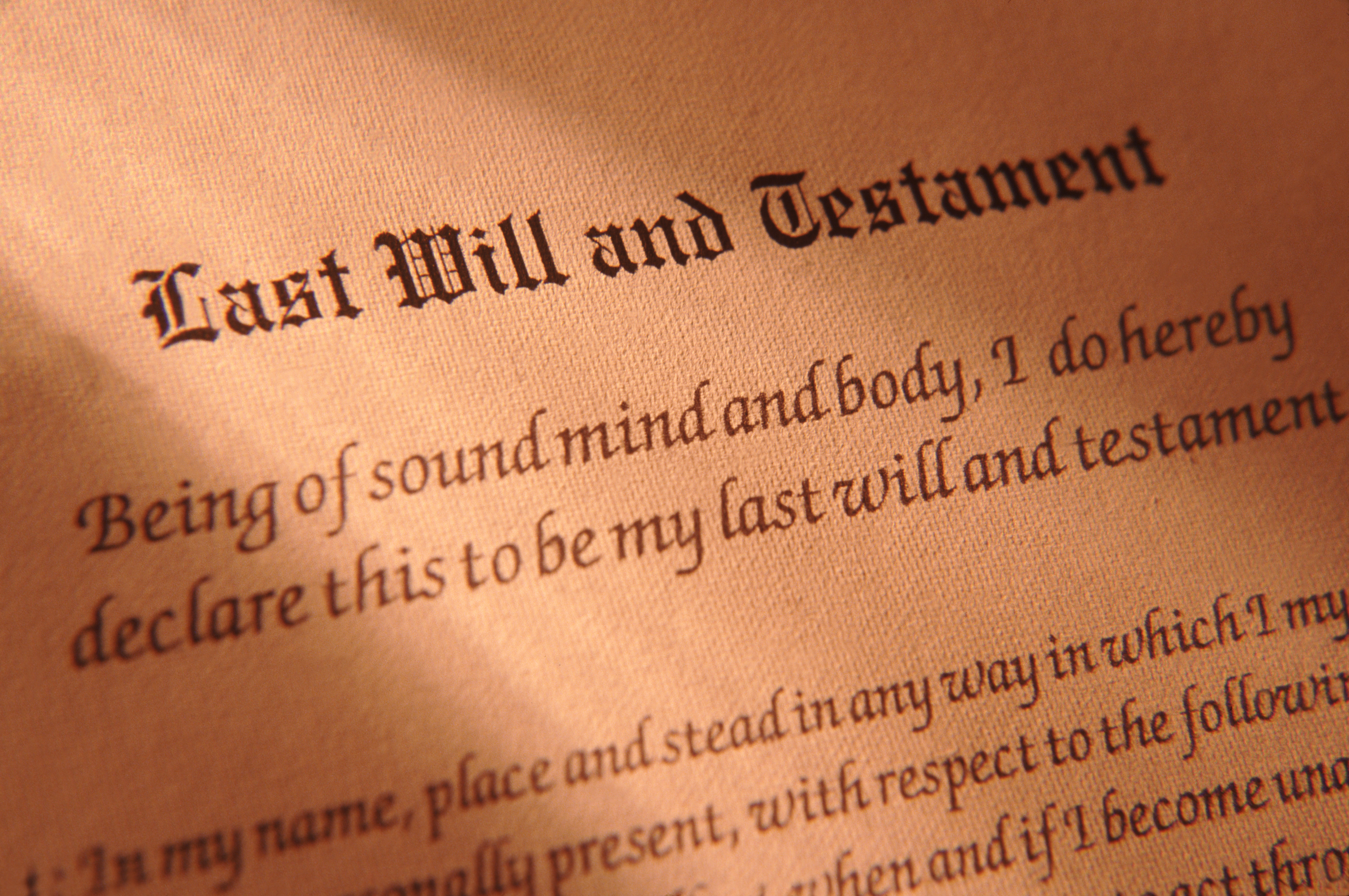 A will | Source: Getty Images