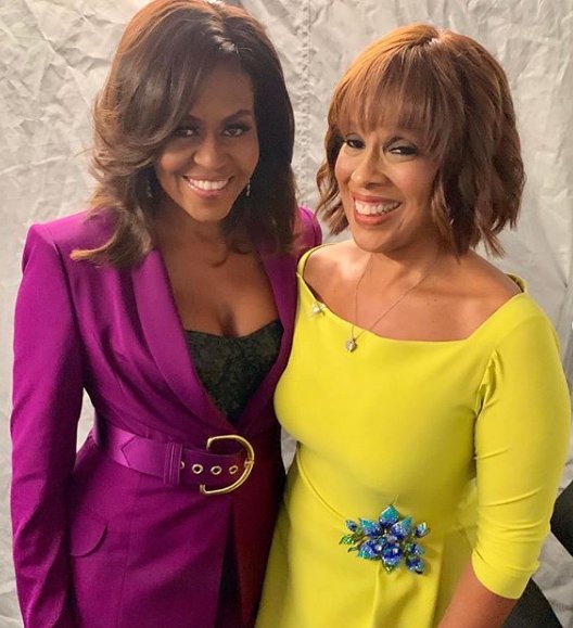 Michelle Obama and Gayle King/ Source: Instagram/ Gayle King