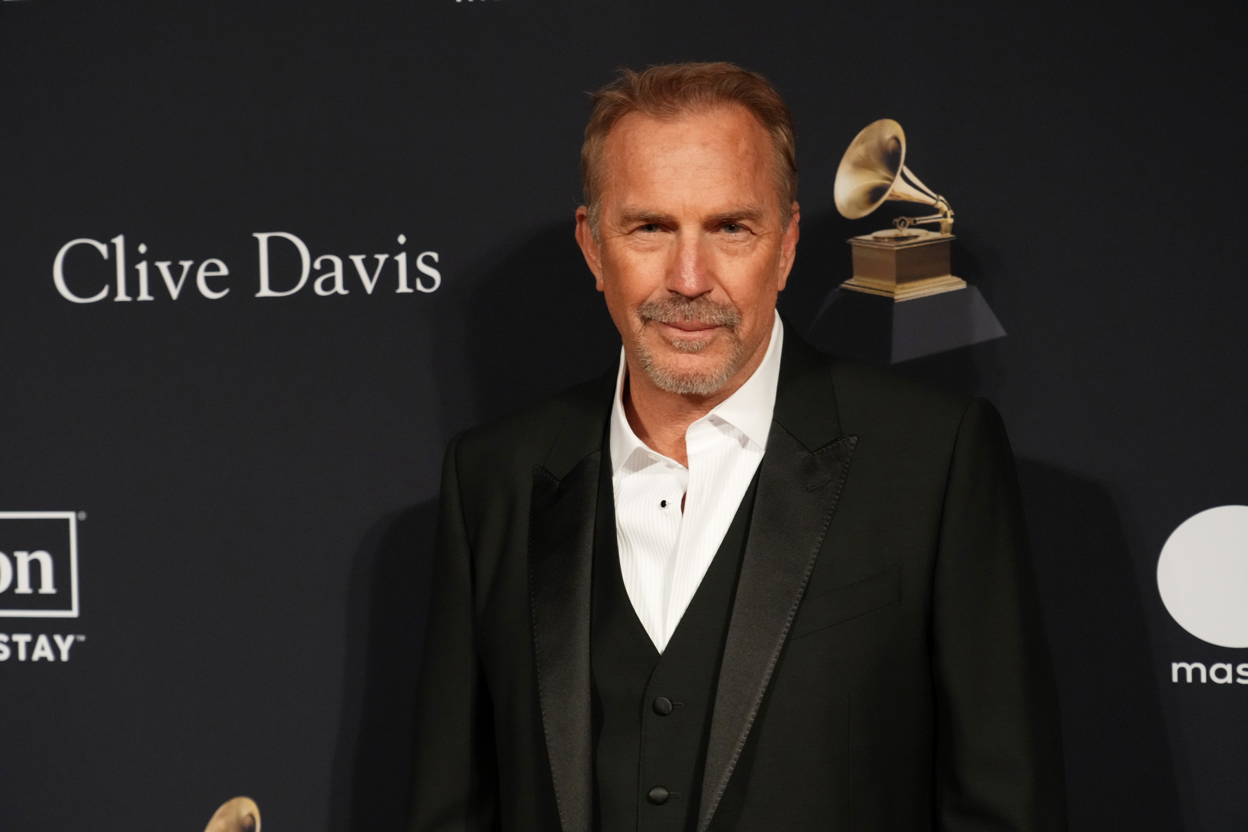 Kevin Costner attends the Pre-Grammy Gala & Grammy Salute To Industry Icons Honoring Julie Greenwald & Craig Kallman on February 4, 2023, in Beverly Hills, California. | Source: Getty Images