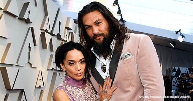 Jason Momoa and His Wife Lisa Bonet Turned Heads in Matching Blush Pink Outfits at 2019 Oscars