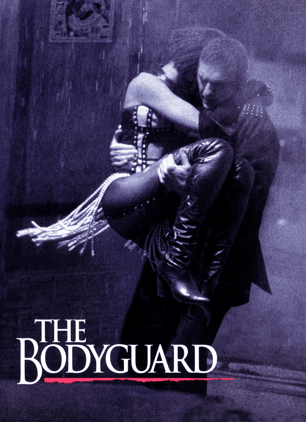 The iconic poster of the movie "The Bodyguard". | Source: Twitter/AndySignore