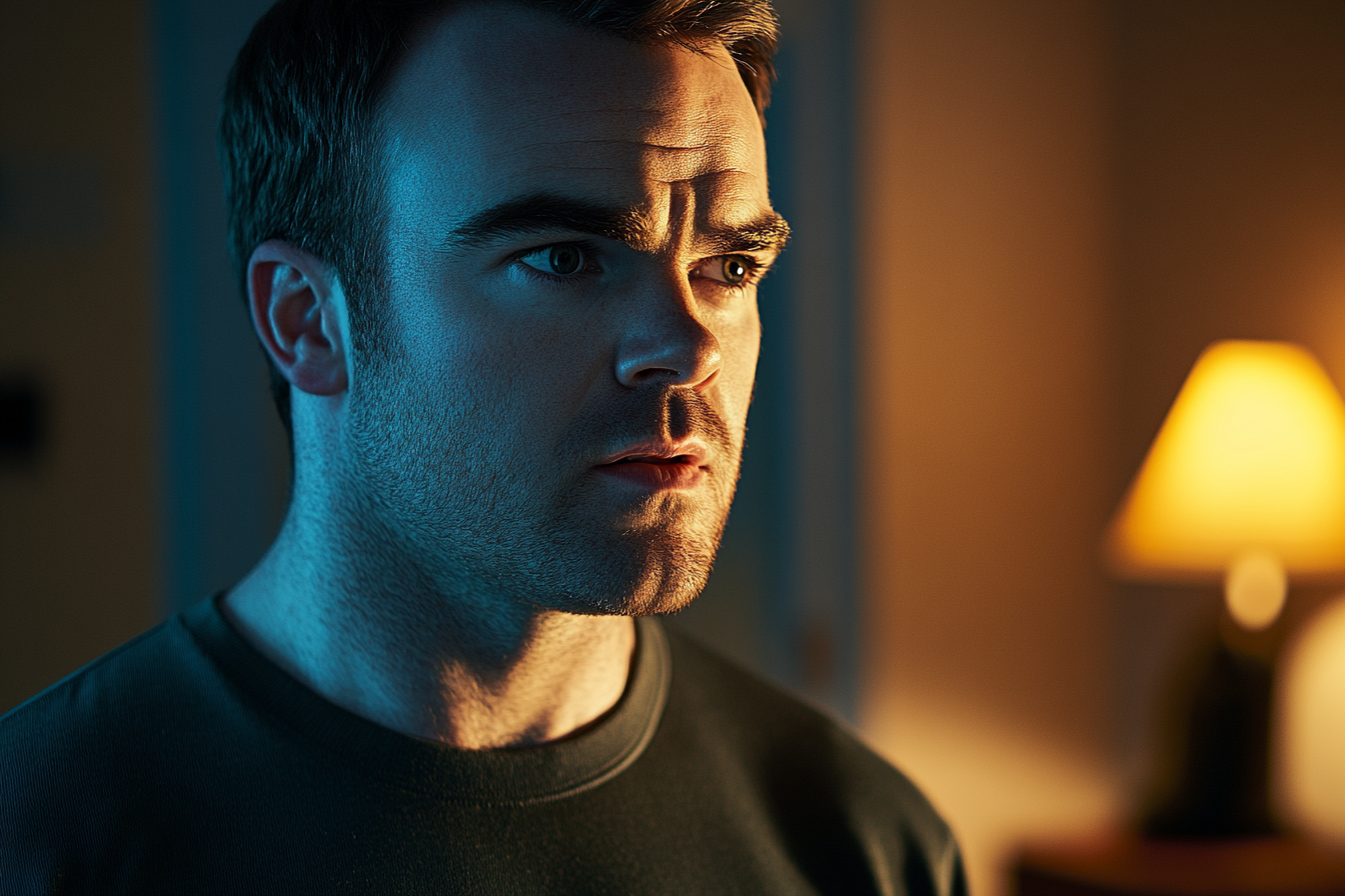 A close-up shot of a man's face | Source: Midjourney