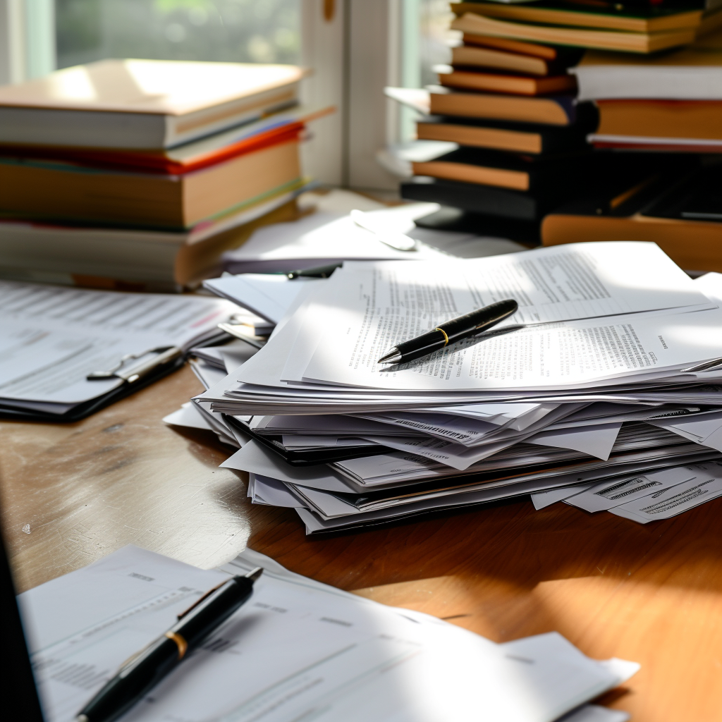 A stack of documents | Source: Midjourney