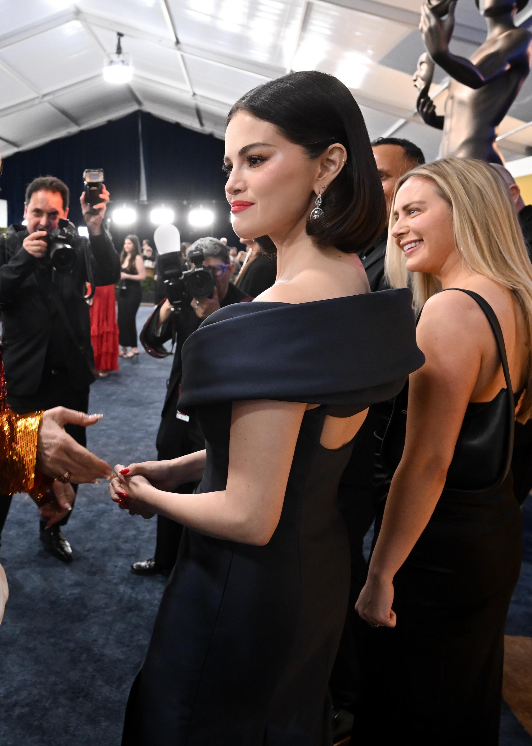 Selena Gomez at the 2025 Screen Actors Guild Awards at Shrine Auditorium and Expo Hall on February 23 in Los Angeles, California. | Source: Getty Images