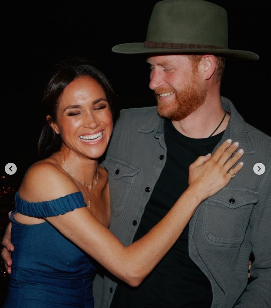 Prince Harry and his wife Meghan Markle having a good time at Beyonce's concert in Los Angeles posted on May 10, 2025 | Source: Instagram/meghan