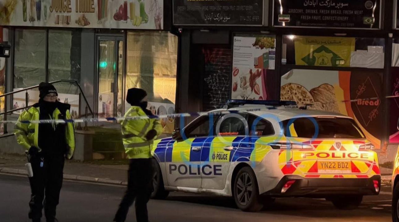 Police spotted at the crime scene where the 16-year-old was shot on Monday, 24 November 2025. | Source: Facebook/Sheffield Essentials/Barnsley Essentials