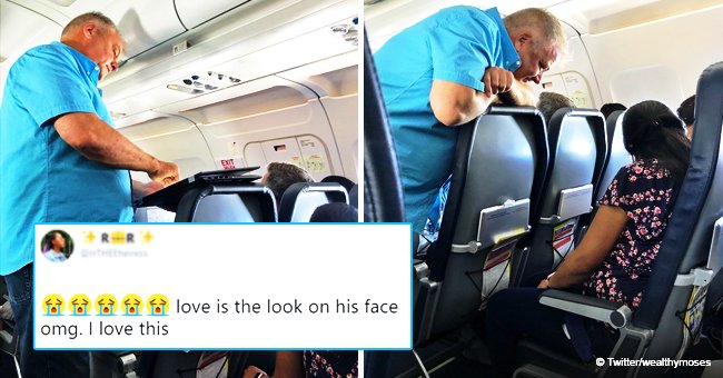 Stranger calmed down a fussy 2-year-old girl with a sweet gesture during a flight in viral posts