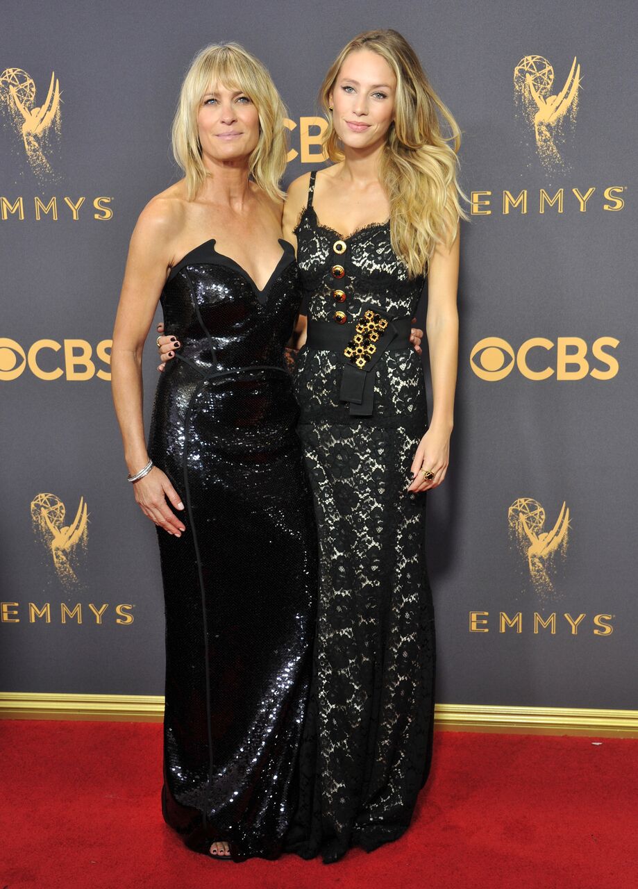 Robin Wright and Dylan Penn arrive at the 69th Annual Primetime Emmy Awards. | Getty Images