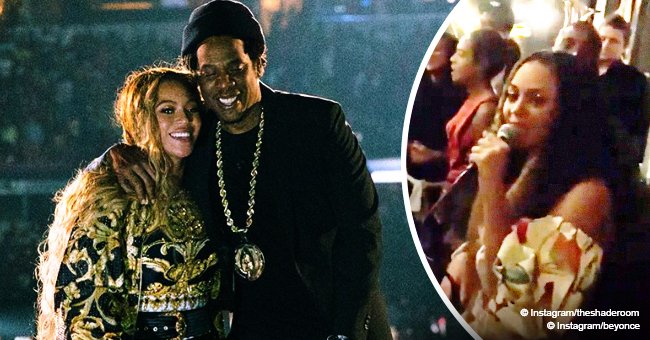 Beyoncé leads crowd in singing 'Happy Birthday' to husband Jay-Z on his 49th birthday