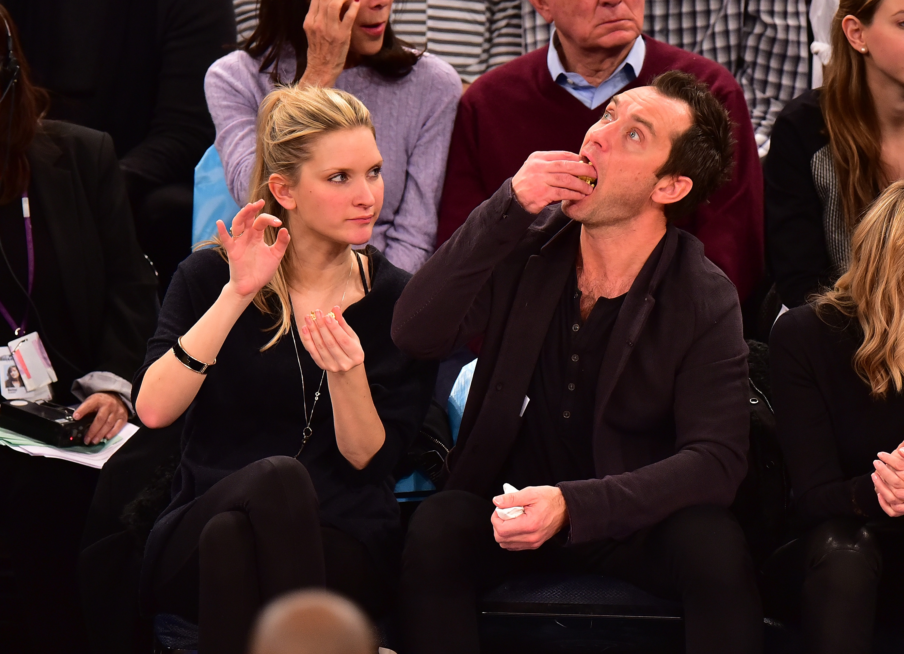 Phillipa Coan and Jude Law pictured at Madison Square Garden on February 26, 2016 | Source: Getty Images