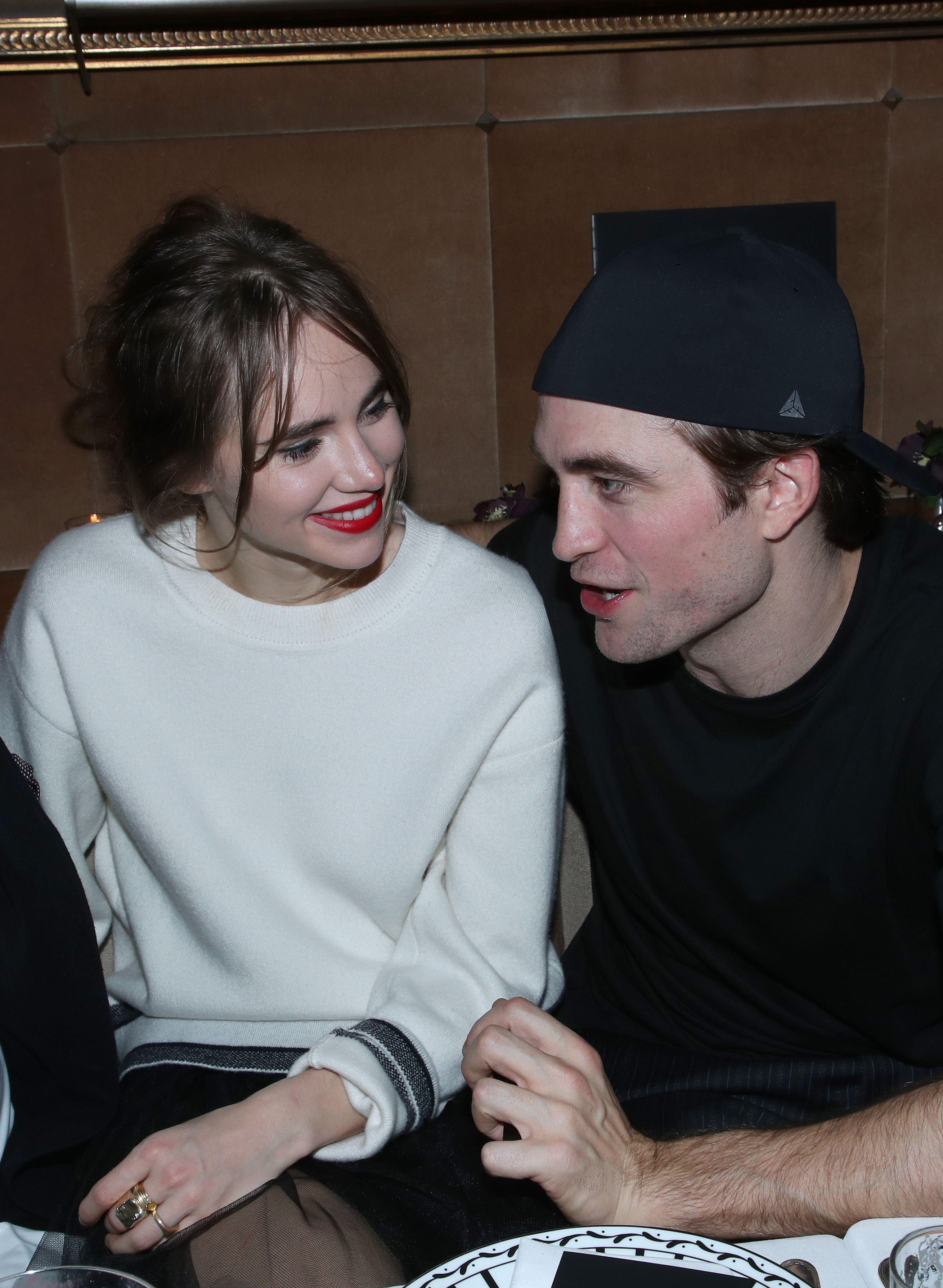 Suki Waterhouse and Robert Pattinson at the Dior Perfume Dinner as part of Paris Fashion Week in Paris, France on January 17, 2020 | Source: Getty Images