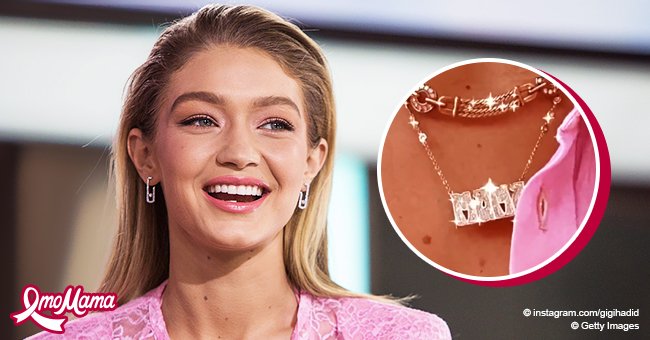 gigi hadid mama necklace