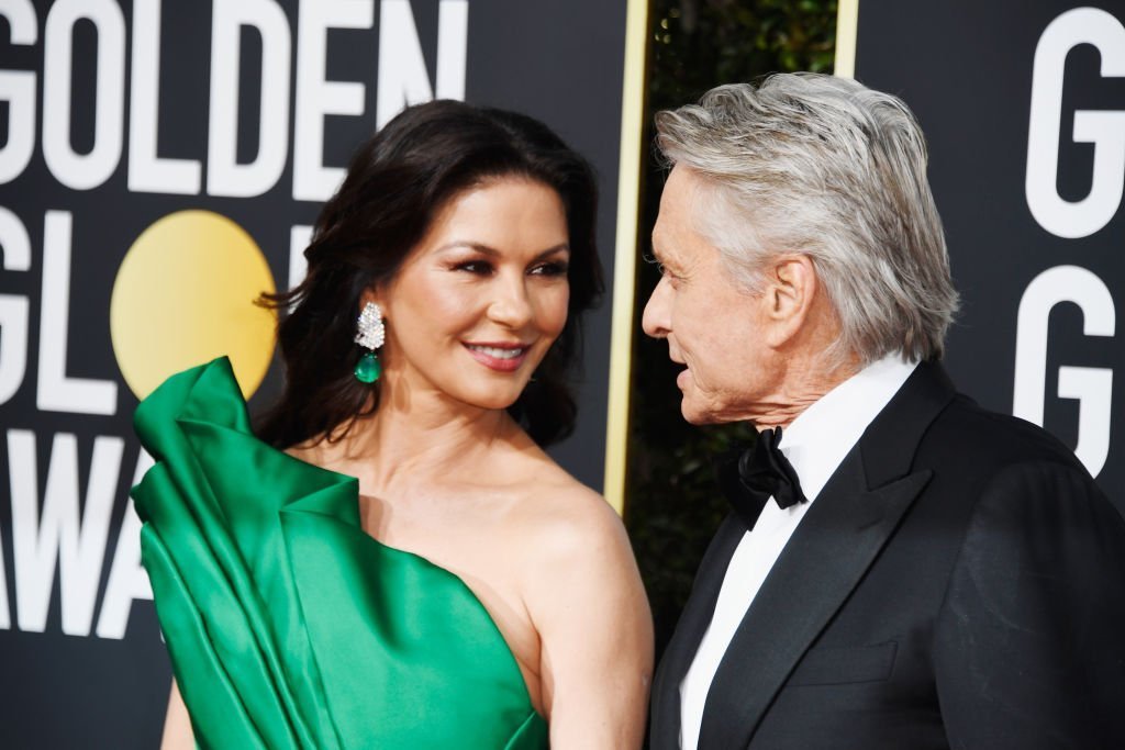 Catherine Zeta-Jones and Michael Douglas attends the 76th Annual Golden Globe Awards at The Beverly Hilton Hotel | Photo: Getty Images