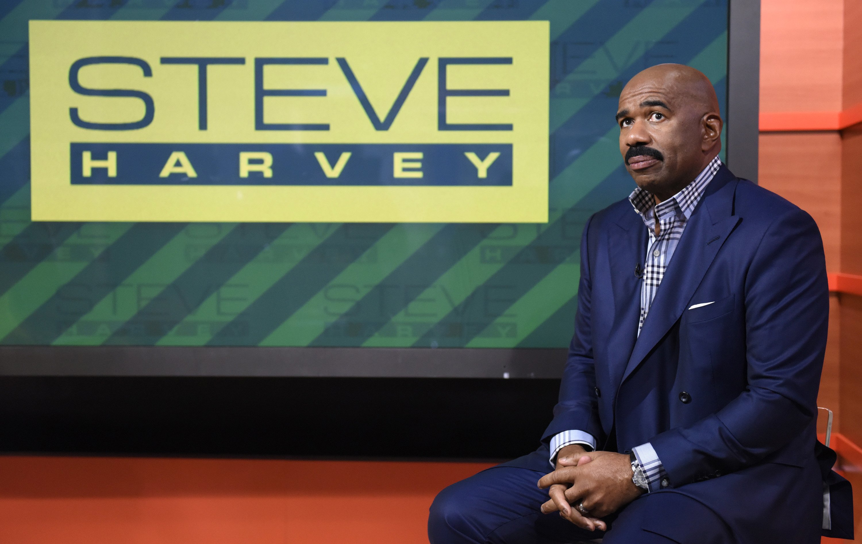 TV and radio host Steve Harvey during an appearance on the "Today" show on September 4, 2015 ┃Source: Getty Images