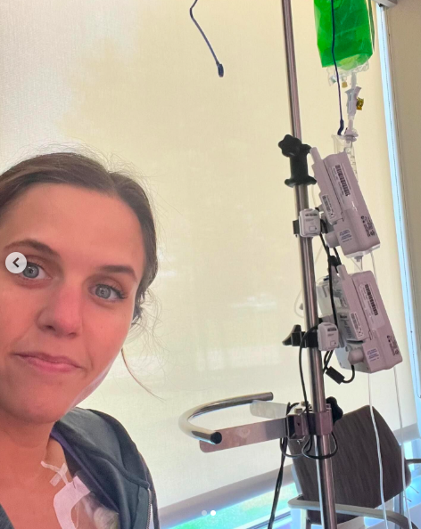 Laura Mock at her mammogram appointment, posted on June 26, 2024 | Source: Instagram/lauramockwx