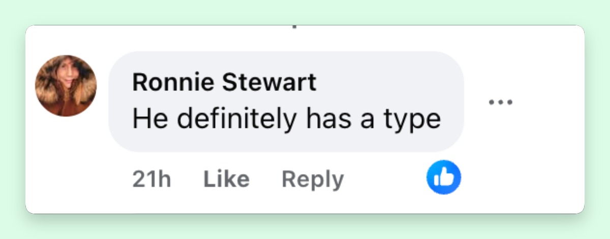 A netizen's comment regarding Tom Brady and the woman he was rumoredly with last week, from a post dated March 11 2026 | Source: Facebook/Page Six