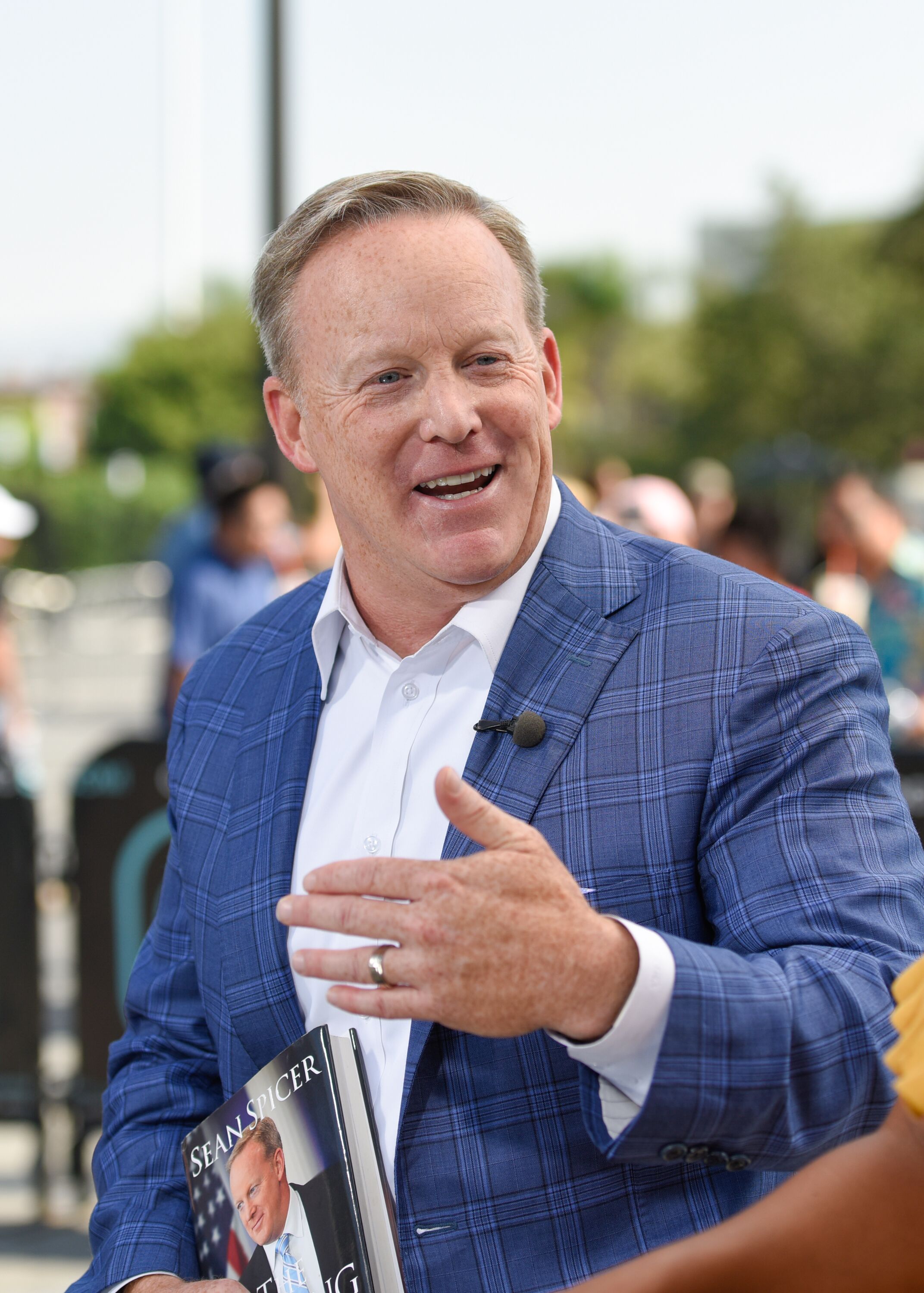 Sean Spicer visits 'Extra' at Universal Studios Hollywood on August 1, 2018 in Universal City, California | Photo: Getty Images