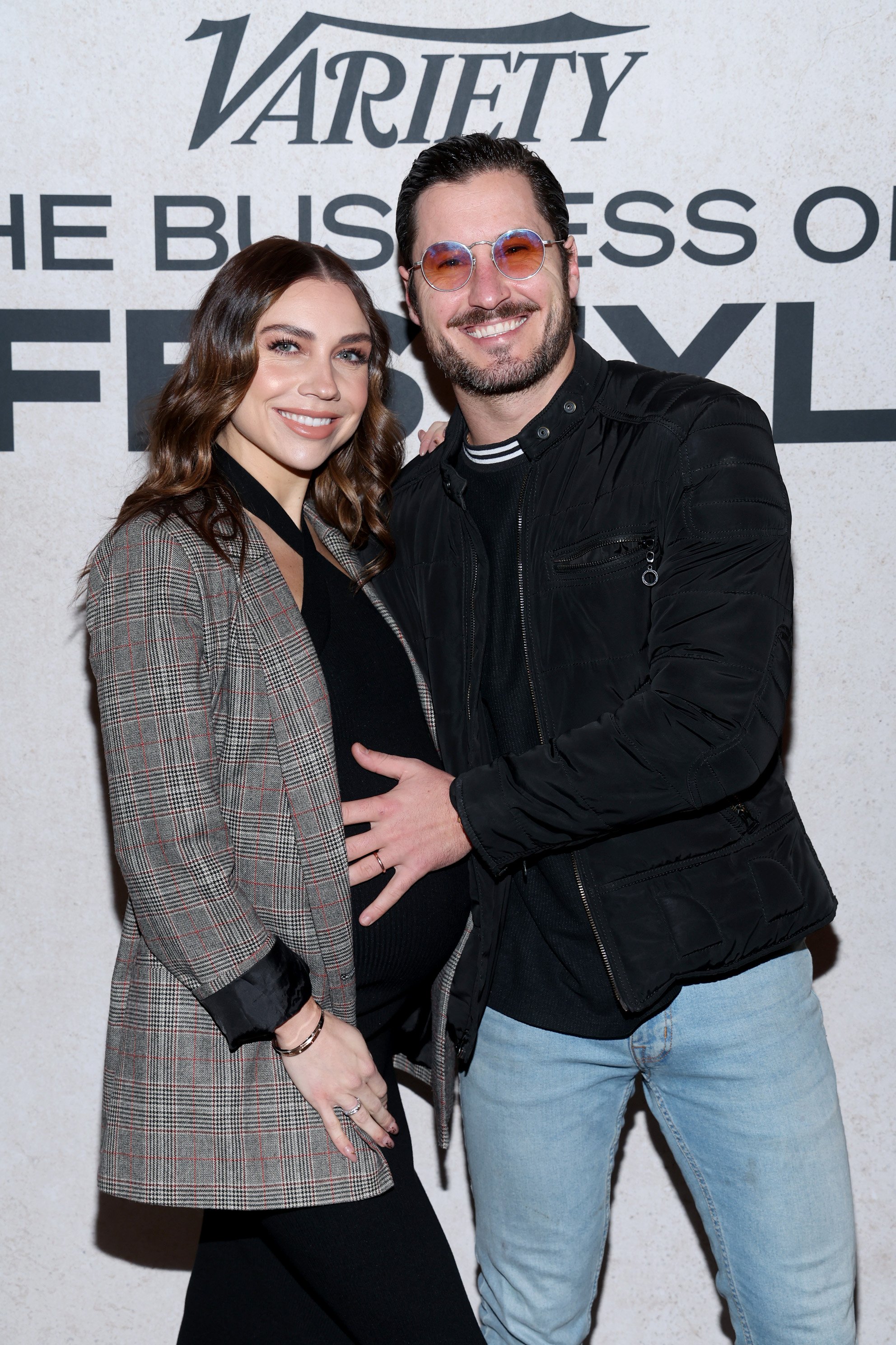 Jenna Johnson Chmerkovskiy and Valentin Chmerkovskiy at Four Seasons Hotel Los Angeles at Beverly Hills on November 30, 2022 in Los Angeles, California | Source: Getty Images
