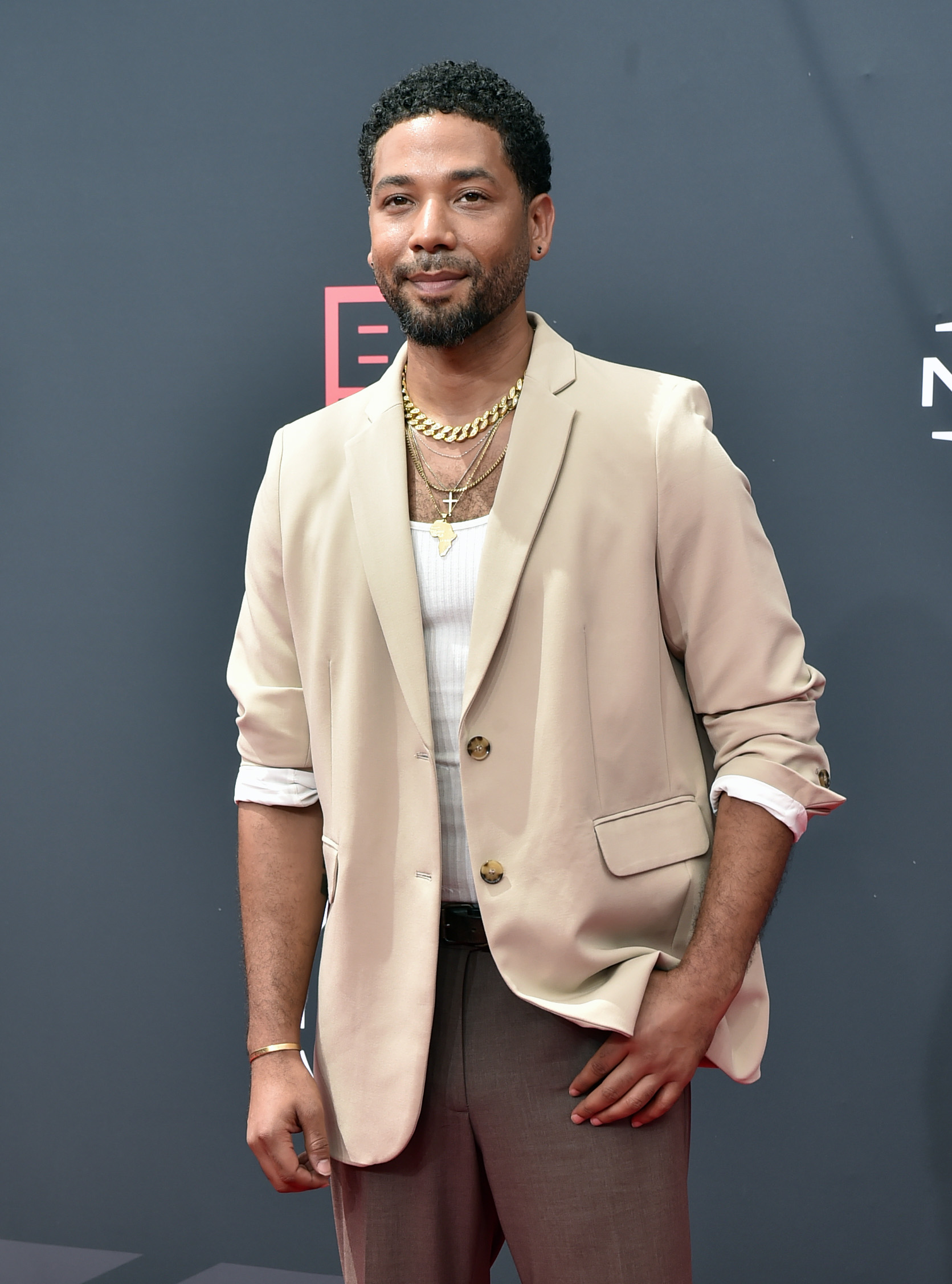 Jussie Smollett at the 2022 BET Awards on June 26, 2022, in Los Angeles. | Source: Getty Images