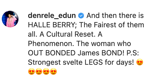 Comments under Halle Berry's Instagram post from March 14, 2023. | Source: Instagram.com/halleberry