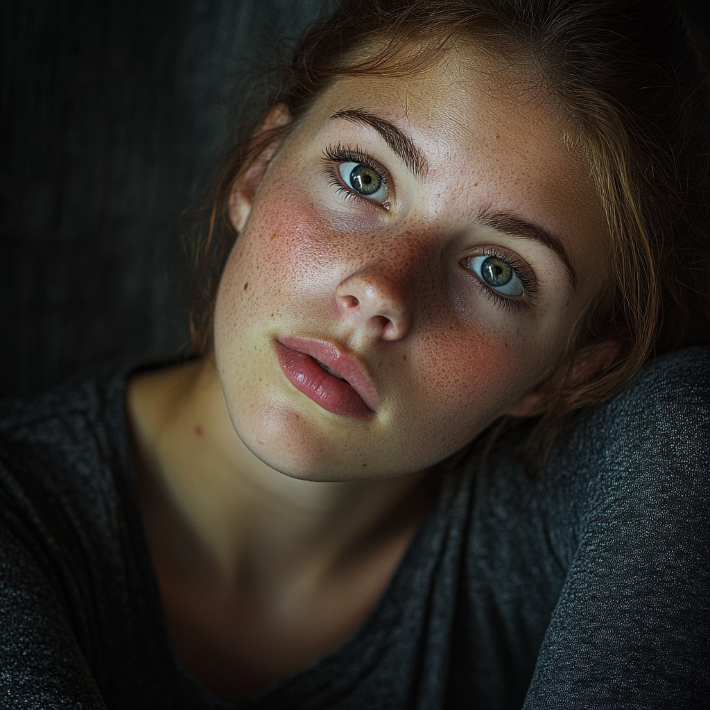 A close-up of a young woman | Source: Midjourney