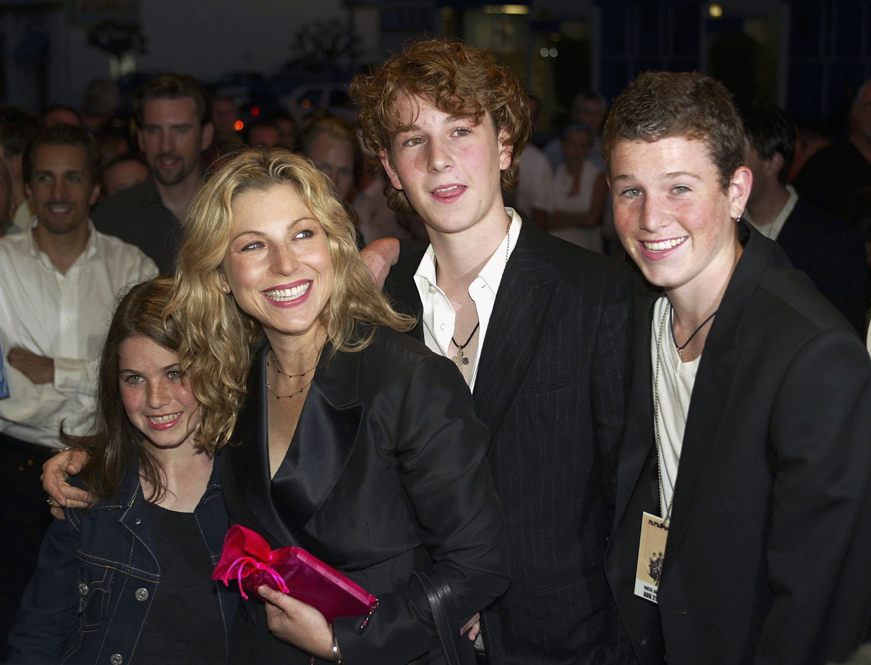 Tatum O'Neal and her children Emily, Kevin and Sean McEnroe at the 30th anniversary screening of "Paper Moon" in 2003 in Los Angeles | Photo: Getty Images